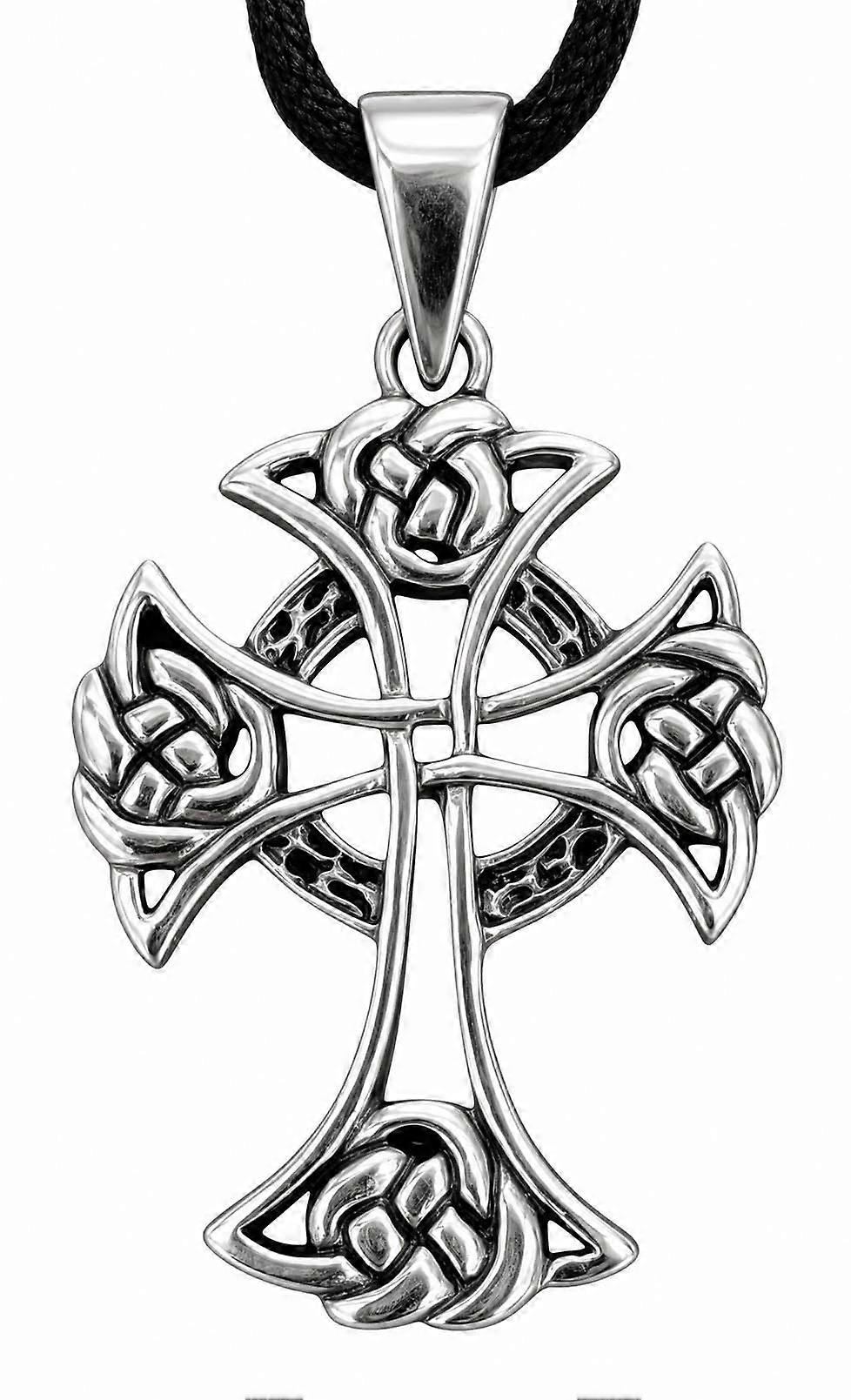 Celtic Cross 171 with Snake Chain - Silver