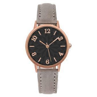 Modieuze, unisex, nieuwe casual dameshorloges met leren band. Eenvoudige, frosted horloges voor dames, quartz uurwerken.