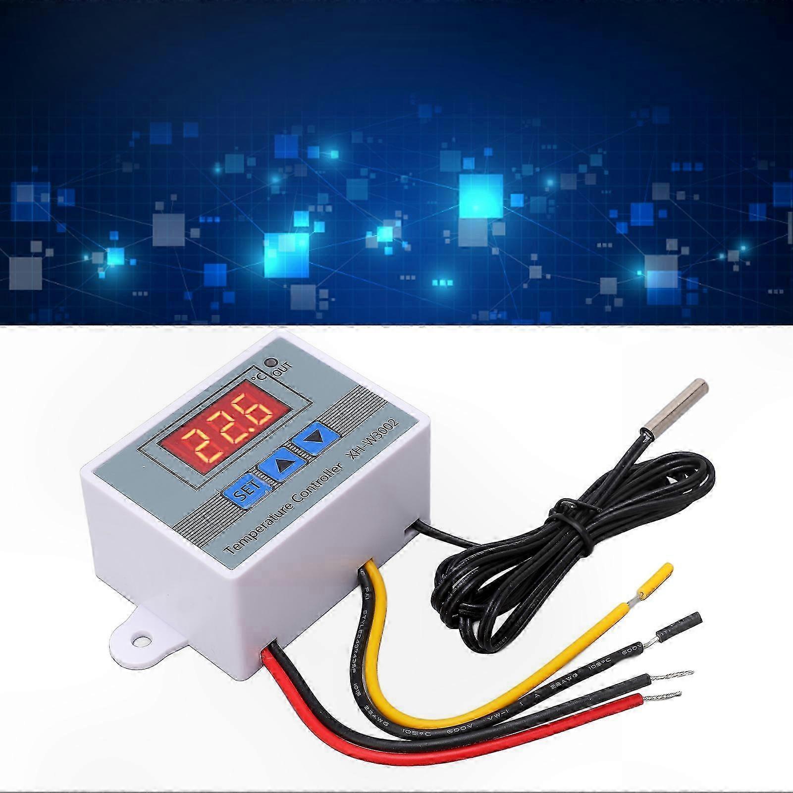 Digital Temperature Controller with Waterproof Probe, 10A 110-220V
