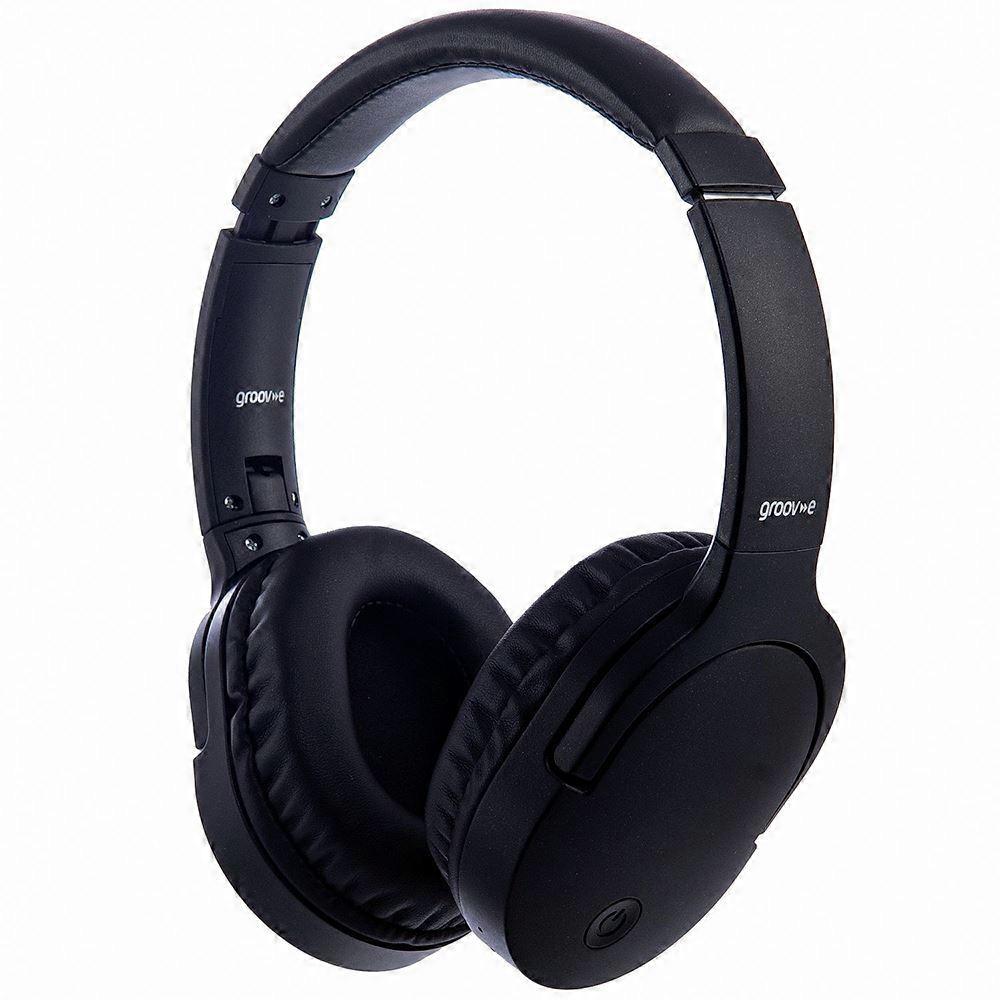 Groov-e Ultra Wireless Bluetooth Headphones with Wireless Charging - Black