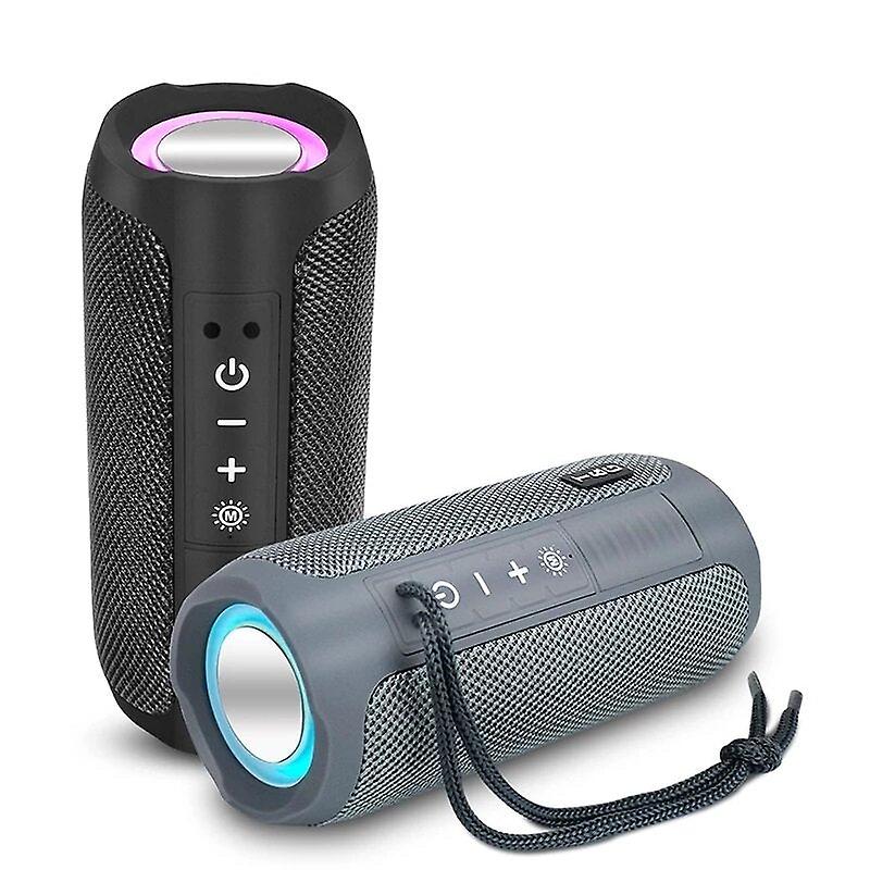 Bluetooth Speaker Wireless Speakers Led Lights Tf Card Aux Portable Outdoor Speaker With Mic