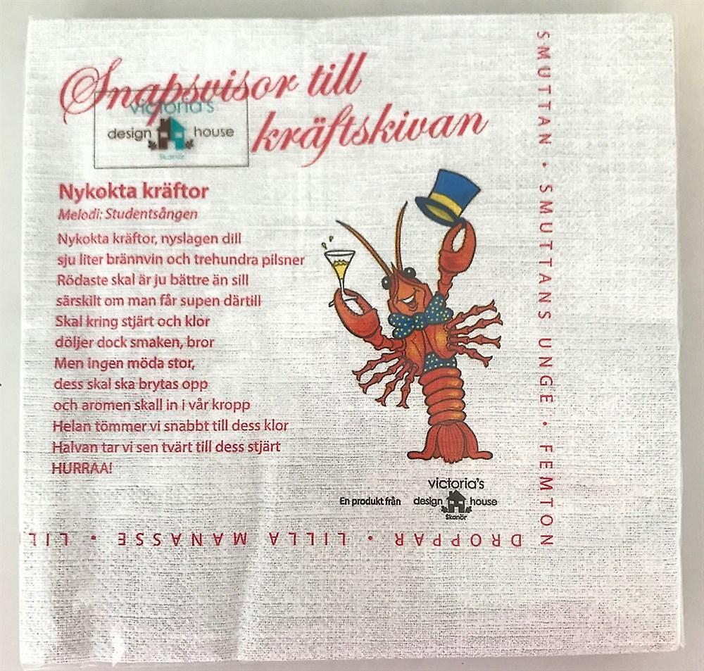 Servietter Kreps Stykke SnapSvisor