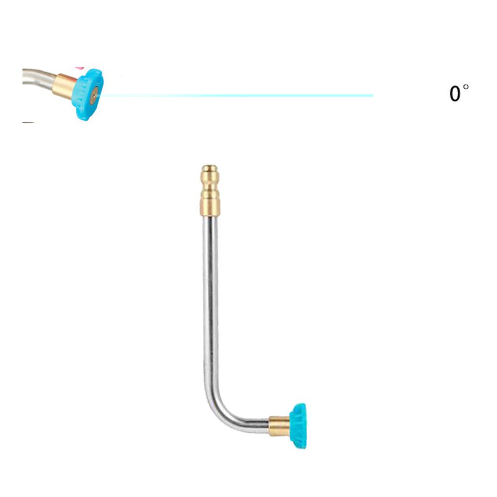 Pressure Washer Gutter Rod 90 Degrees 16cm 1/4'' Quick Release Blue