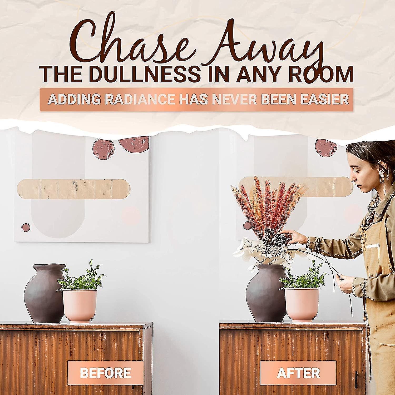 30pcs Pampas Grass Rat, 60cm Dried Boho Home