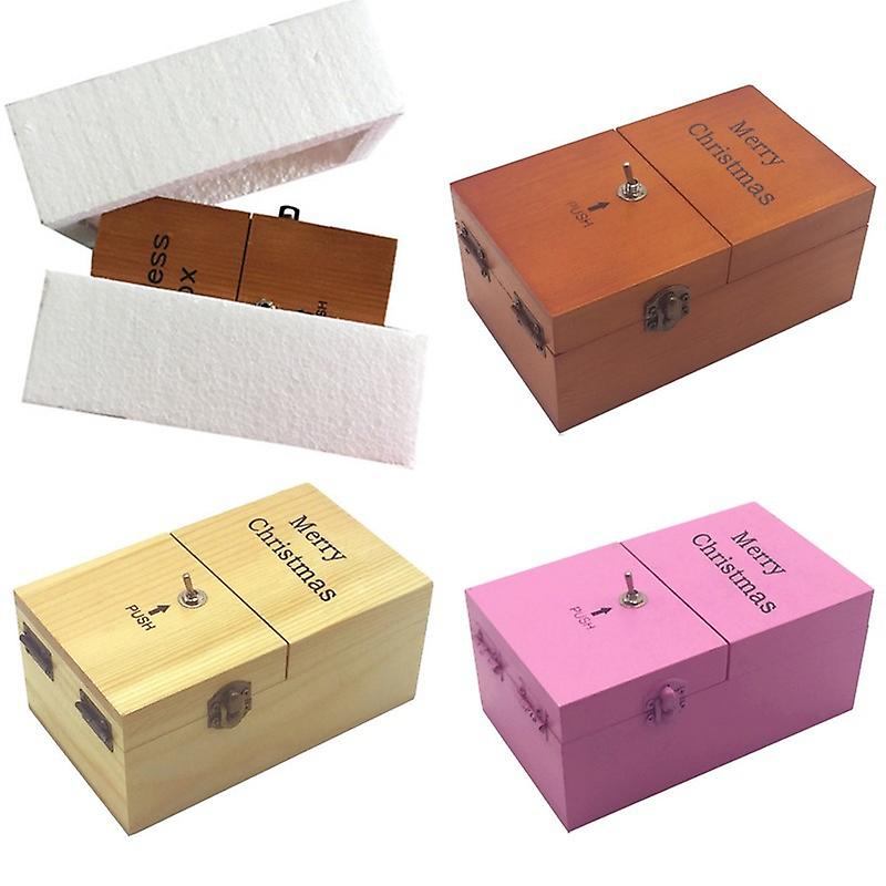 Wooden Useless Box Stress Relief Fun Toy