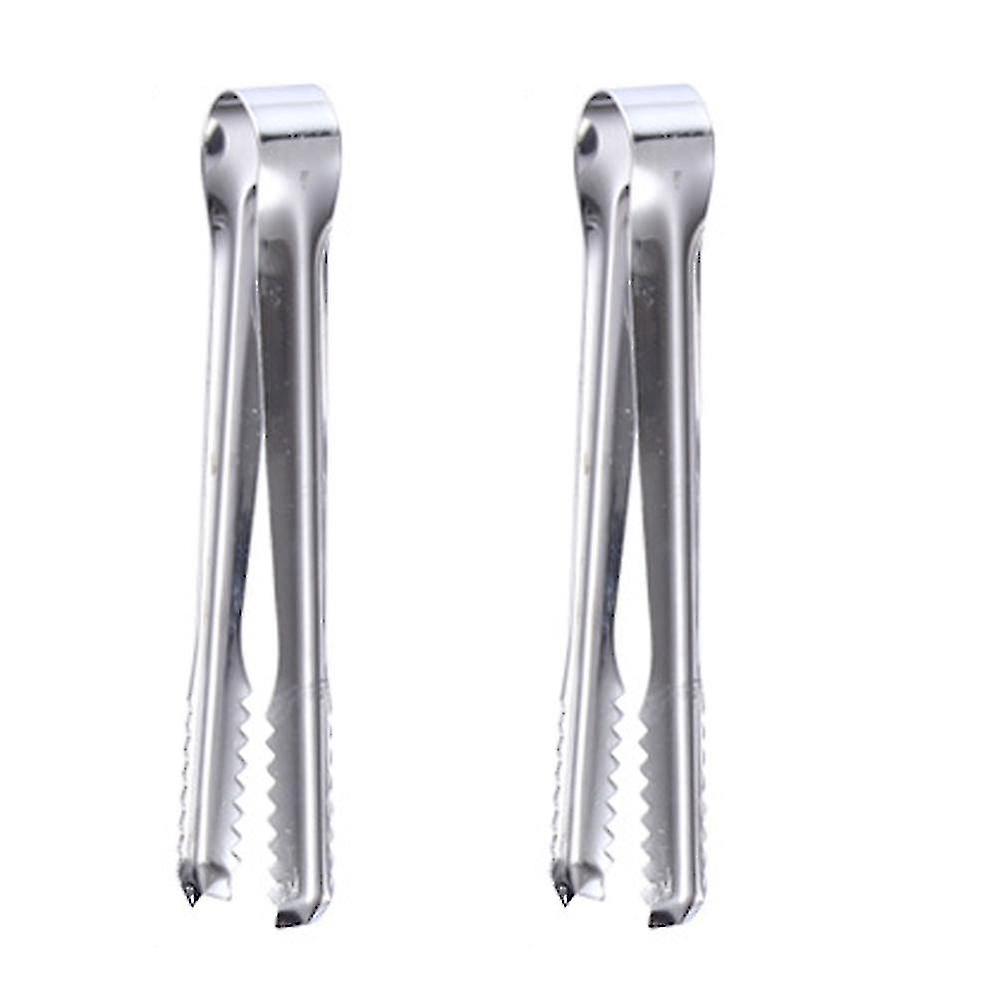 Stainless Steelice Tongs For Ice Bucket Ice Cube Serving Tongs With Teeth