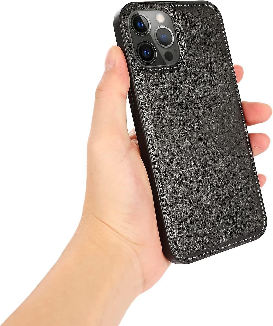 thumbnail image 4 of Funda tipo cartera para iPhone 14 Pro con tarjetero, funda desmontable 2 en 1 para teléfono celular con tapa para mujeres y hombres [bloqueo RFID], carcasa interior de TPU a prueba de golpes, 4 of 5