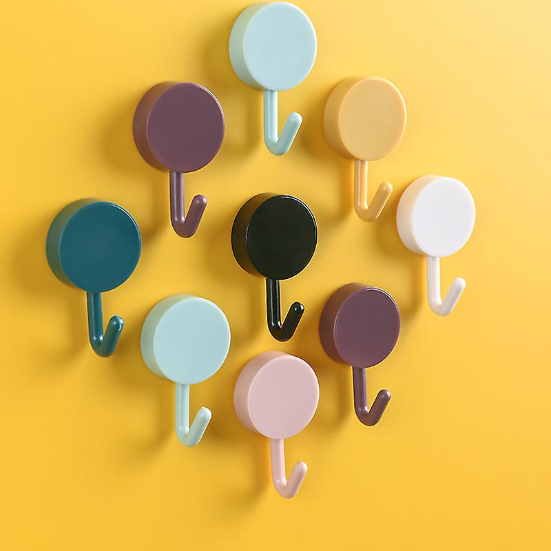 of towel hook, Self Adhesive Wall Hooks, Adhesive Wall Mount Heavy Duty Heavy Straight Colorful Key Holder Wall Decorative Hooks 10 pcs Please note: r