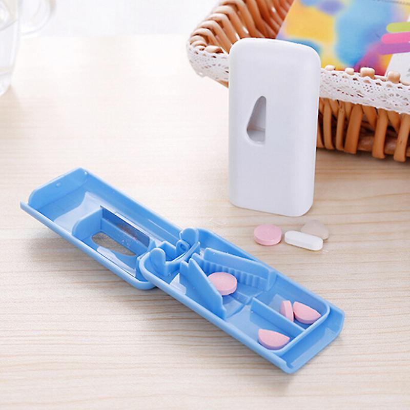 Tablet Pill Cutter Splitter Medicine Box Storage Case Crusher Grinder Divider