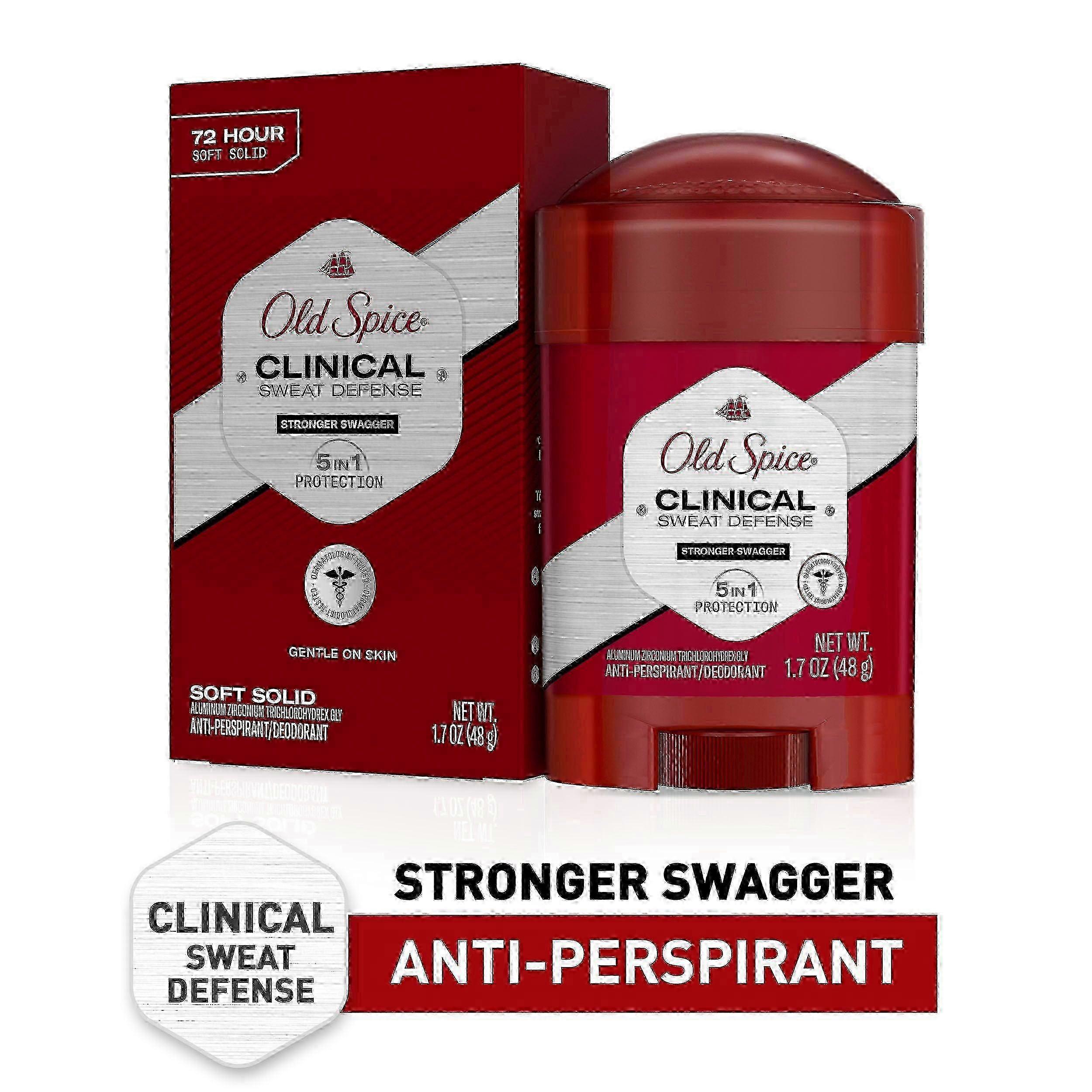 Old Spice 止汗除臭剂,强力招摇,1.7 盎司