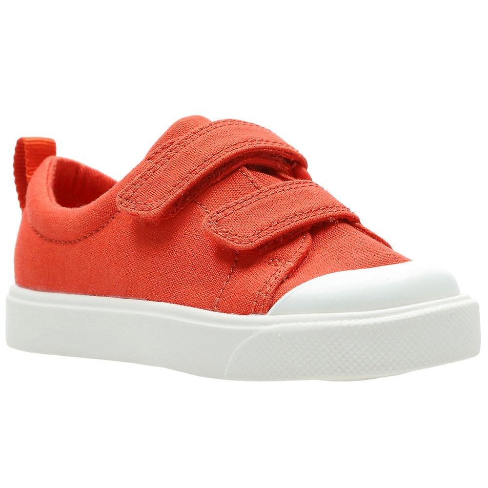 Clarks City FlareLo T Girls Infant Canvas Shoes