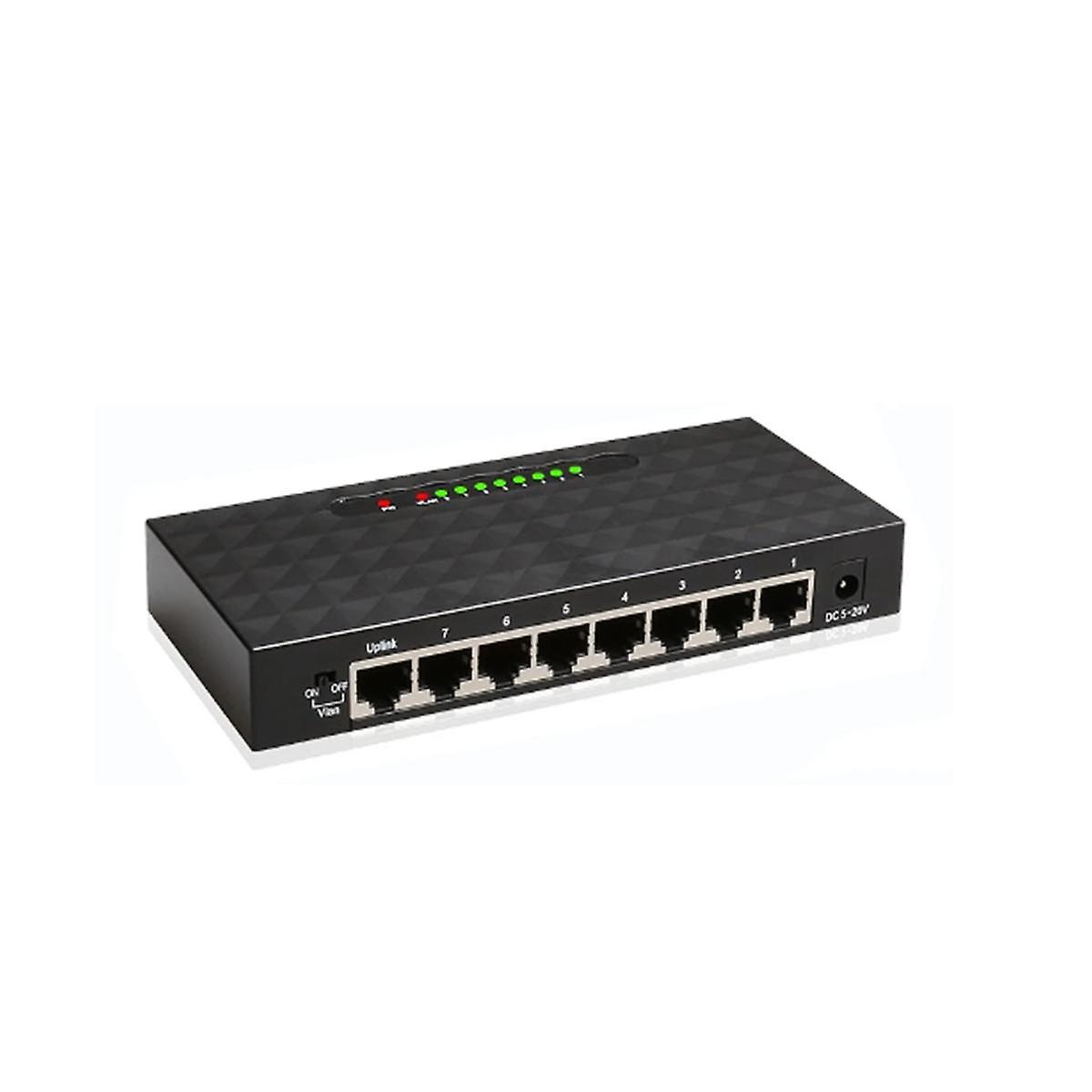 8Port Ethernet Smart Switcher High Performance 1000Mbps Network Switch RJ45 Hub Internet Injector E