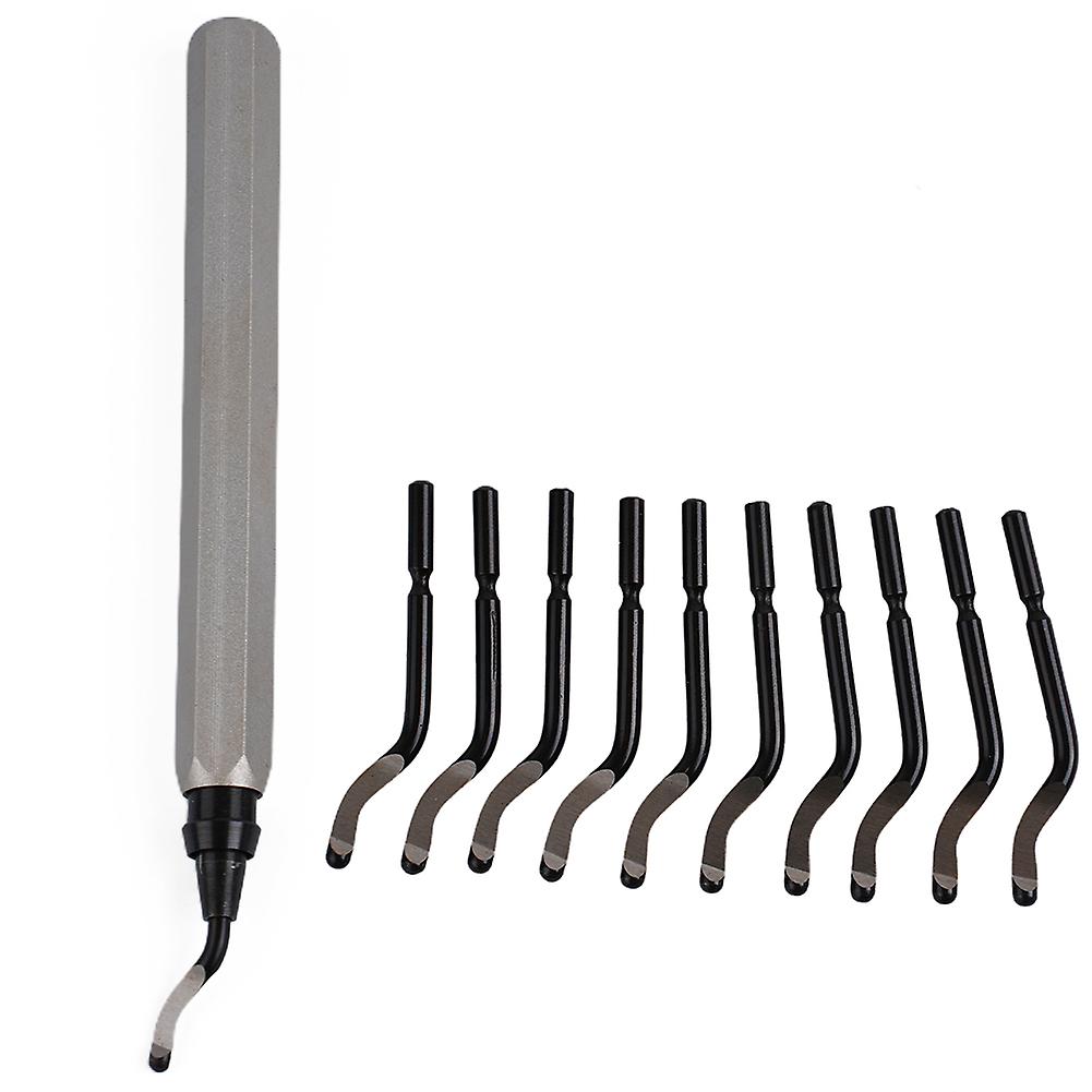 Handle Deburring Tool Trimming Knife Rb1000 Handle Hss Bs1010 Bs1018 Bk3010 S1010 Edge Scraper Metal Processing Woodworking