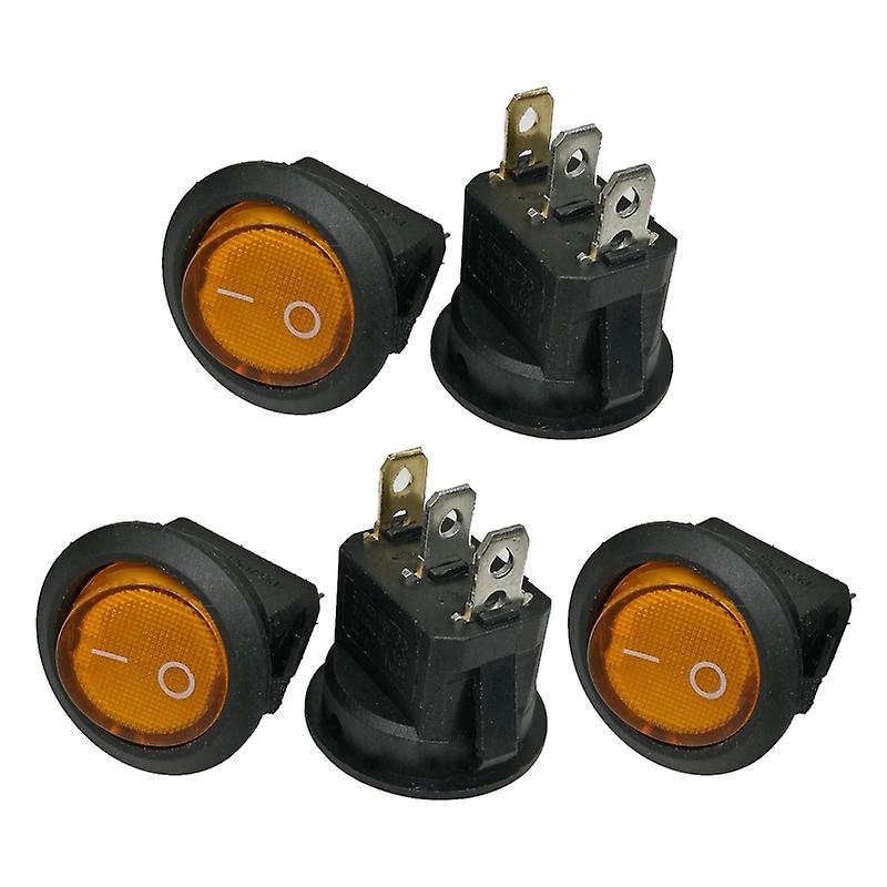 On/off Round Rocker Dot Switch Waterproof Led Light Luminescence Toggle Switches