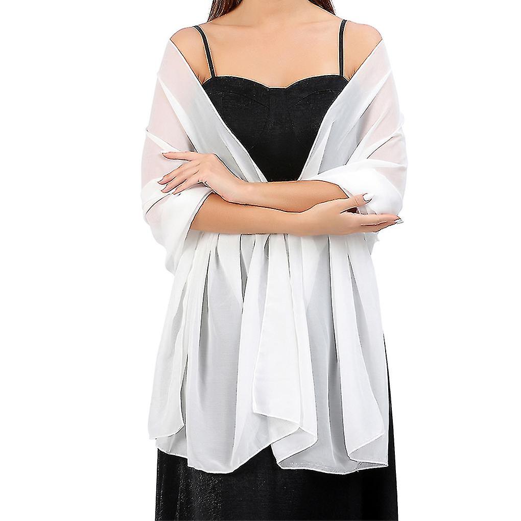 Chiffon sjal Lett Bryllup skjerf Wraps Capes Party dekorasjon