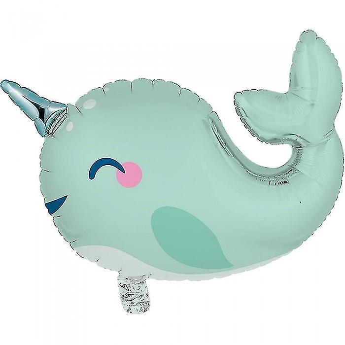 Creative Party Metallic Narwhal Foil Balloon