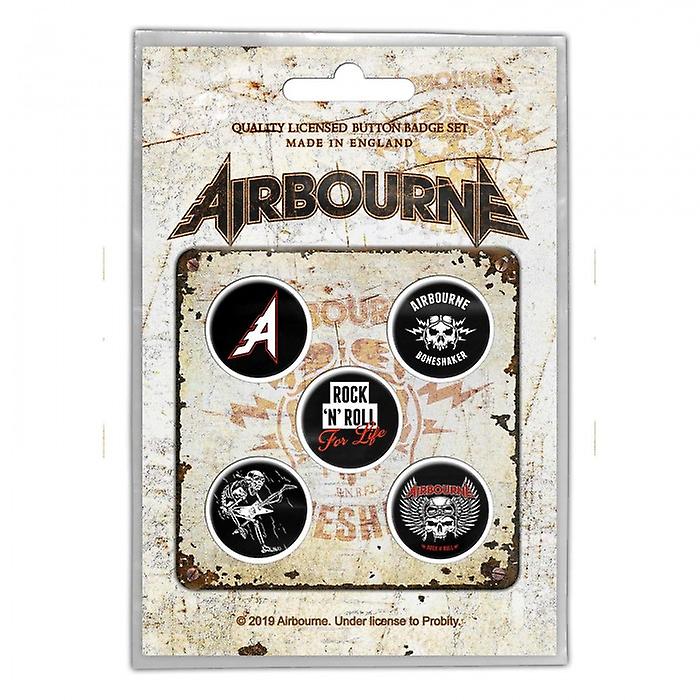 Airbourne Boneshaker Badge (Pack of 5)