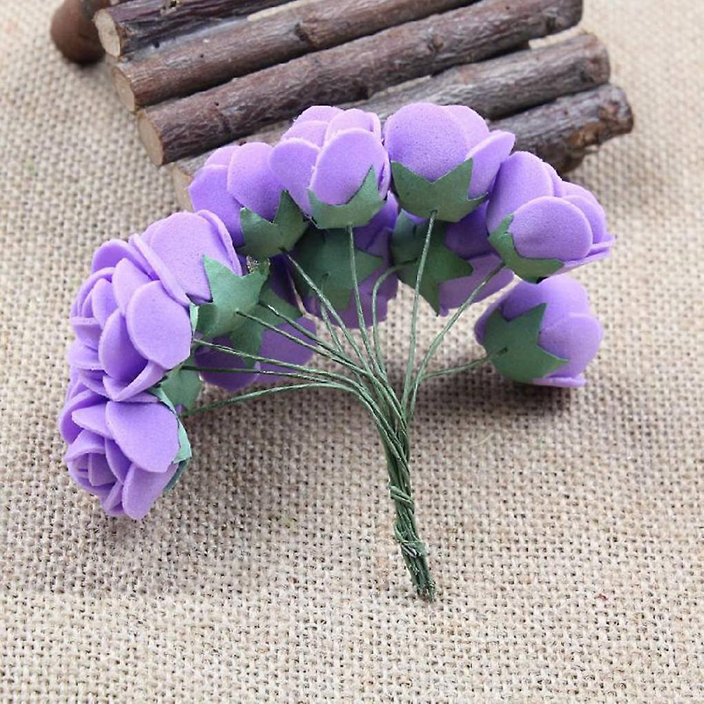 1/5 12pcs Mini Fake Foam Rose Artificial Flowers Home Wedding | Fruugo SE