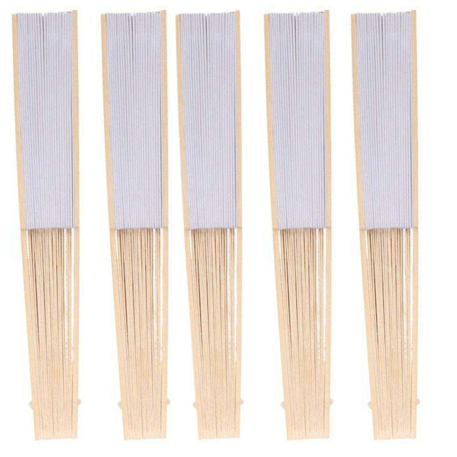 5 paper fans to customize 21 cm