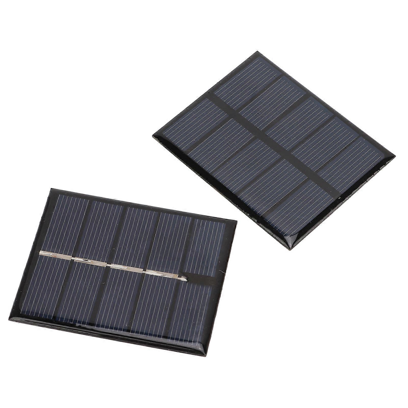 Solar Cell Panel,2Pcs Solar Panel 0.5W Solar Panel Charger Solar Panel Sturdy Construction