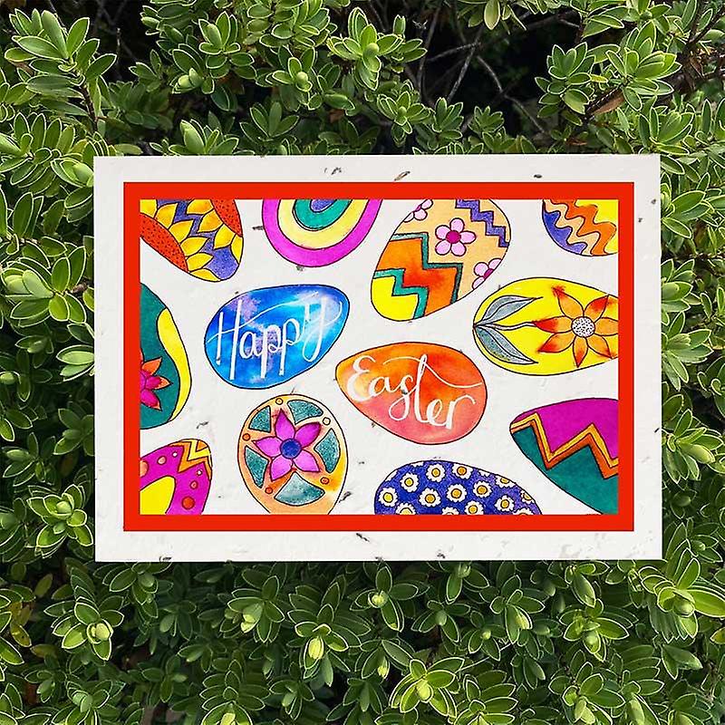 Happy Easter Eggs - Plantable Wildflower Seed Card
