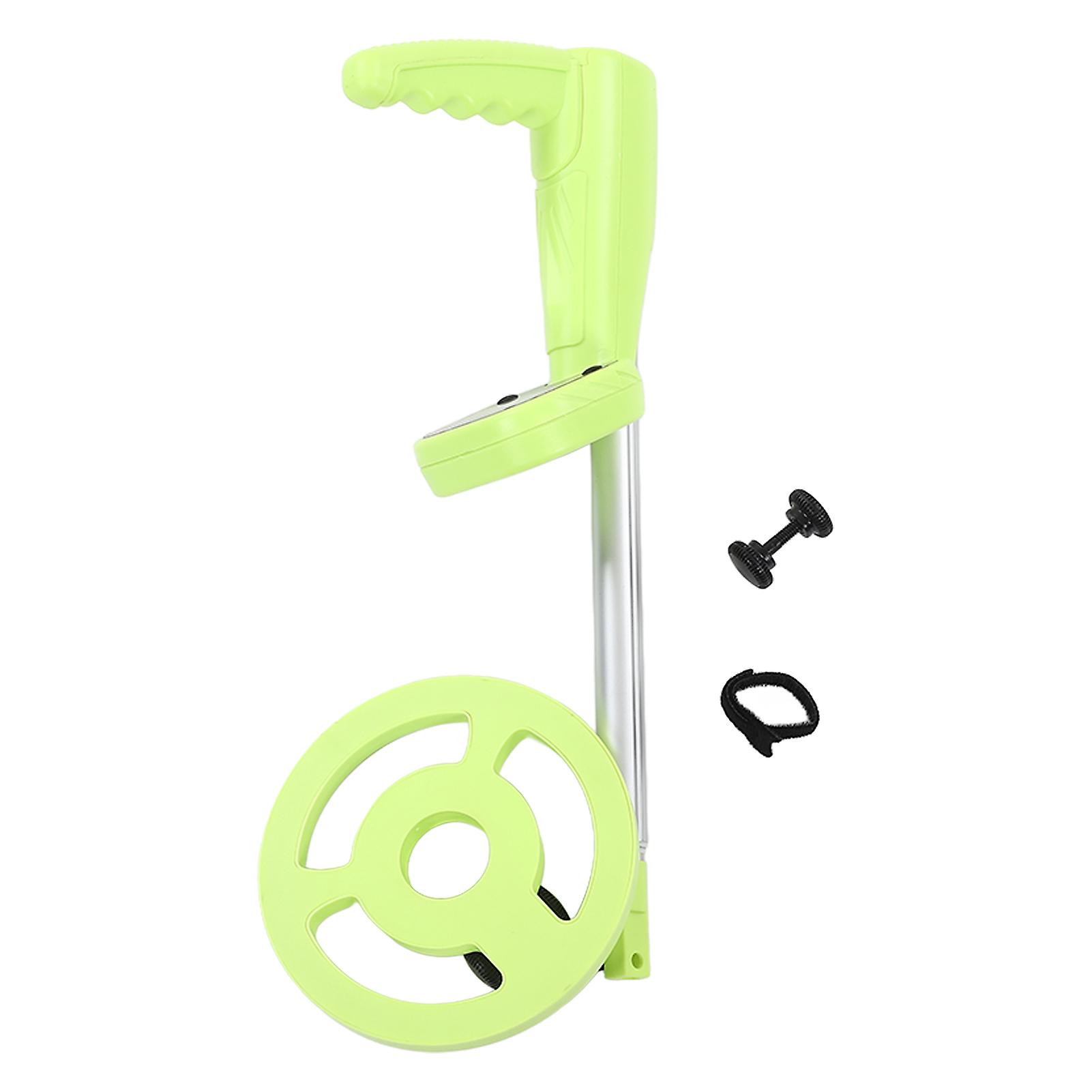 Fyearfly Retractable Metal Detector, Handheld Metal Detector Waterproof Lightweight Length Adjustable Folding Kids Metal Finder,Green