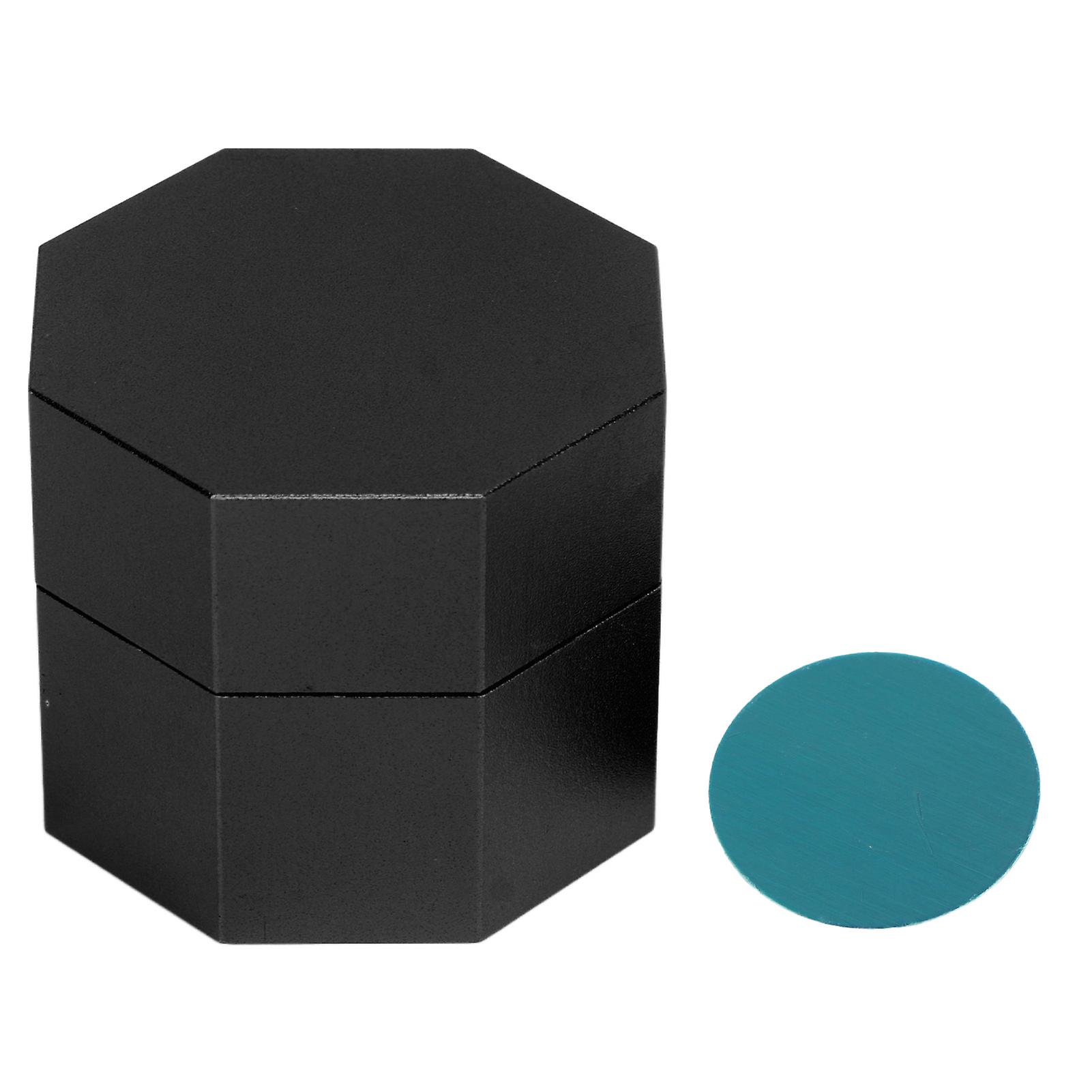Universal Octagonal Aluminum Alloy Chalk Holder for Pool Cue Accessory Black
