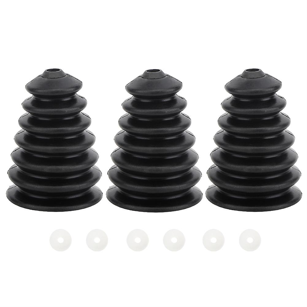 MechKit Drill Dust Cover Electric Hammer Drill Dust Cover, 3 Pcs Rubber Flexible Dust Cover for 6mm-16mm Drill Bits, Black, Electric Hammer