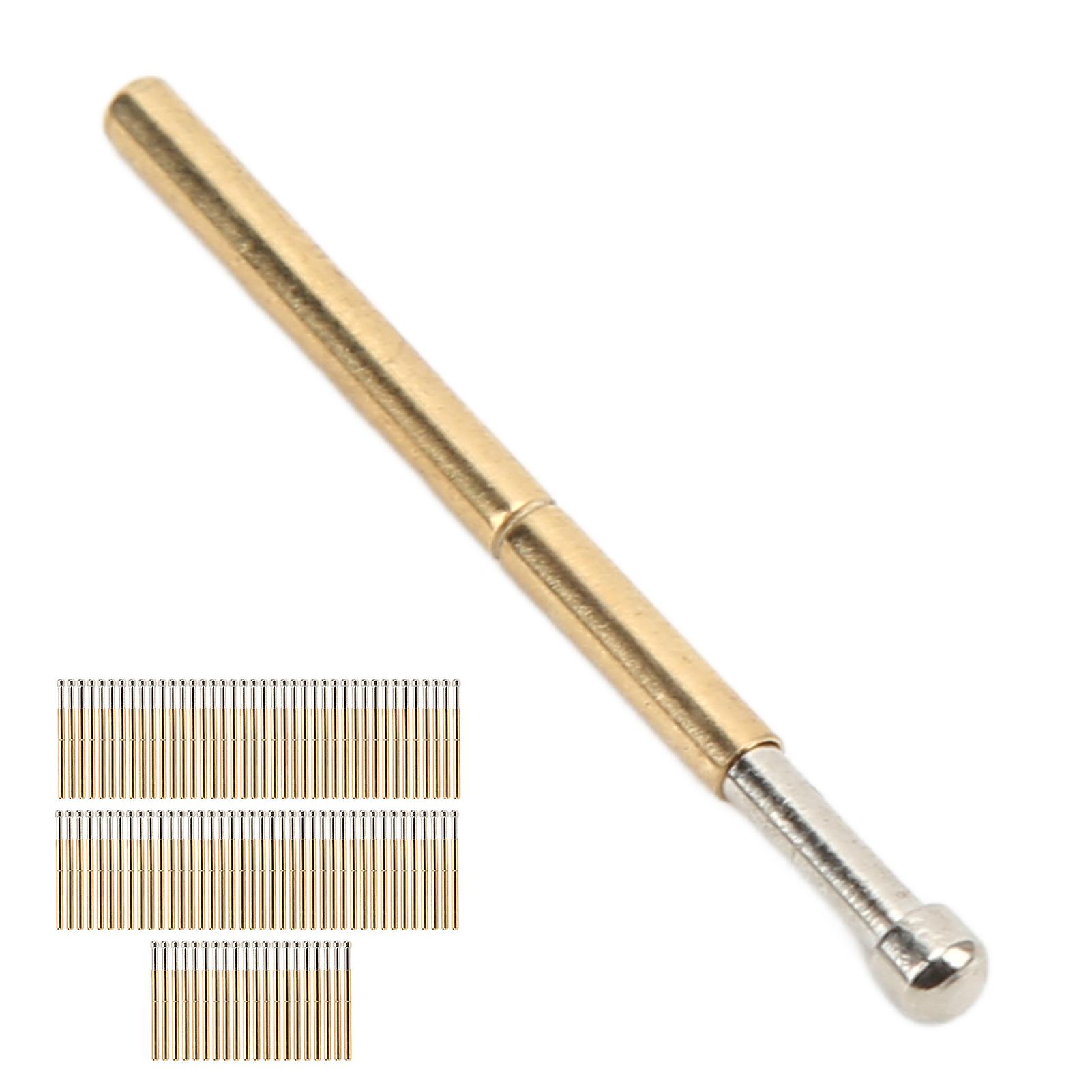 CYNCS 100 Pcs Sonde Pins Grande Tête Ronde Type P125-D Composant Électronique Aiguille Sonde Pogo Pin