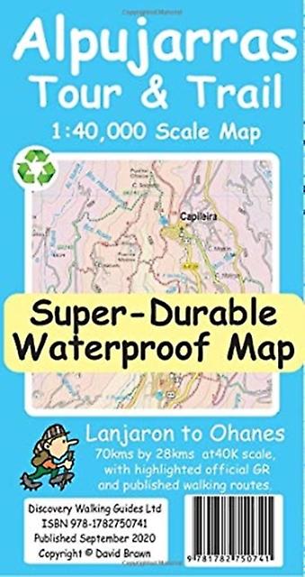 Alpujarras Tour And Trail Map by David Brawn Paperback Book