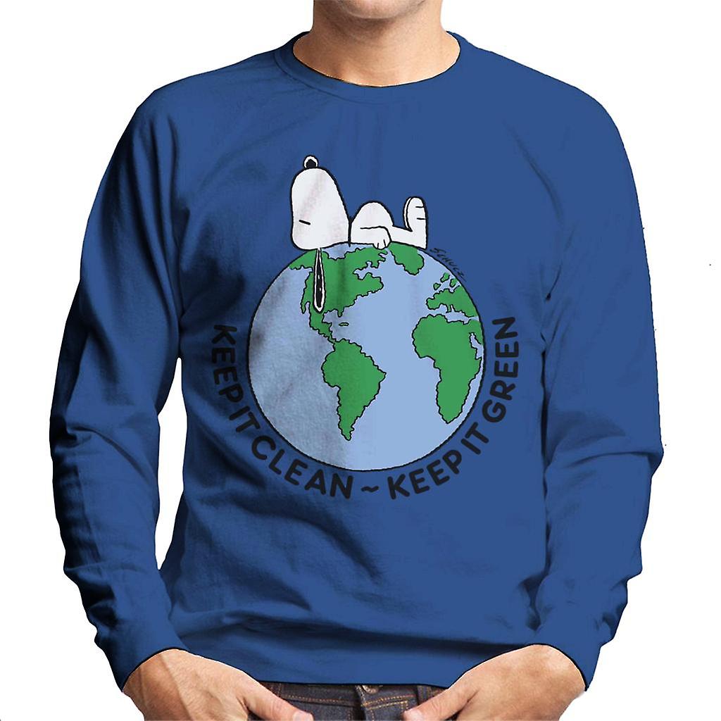 Peanuts Snoopy Keep It Green Men's Sweatshirt