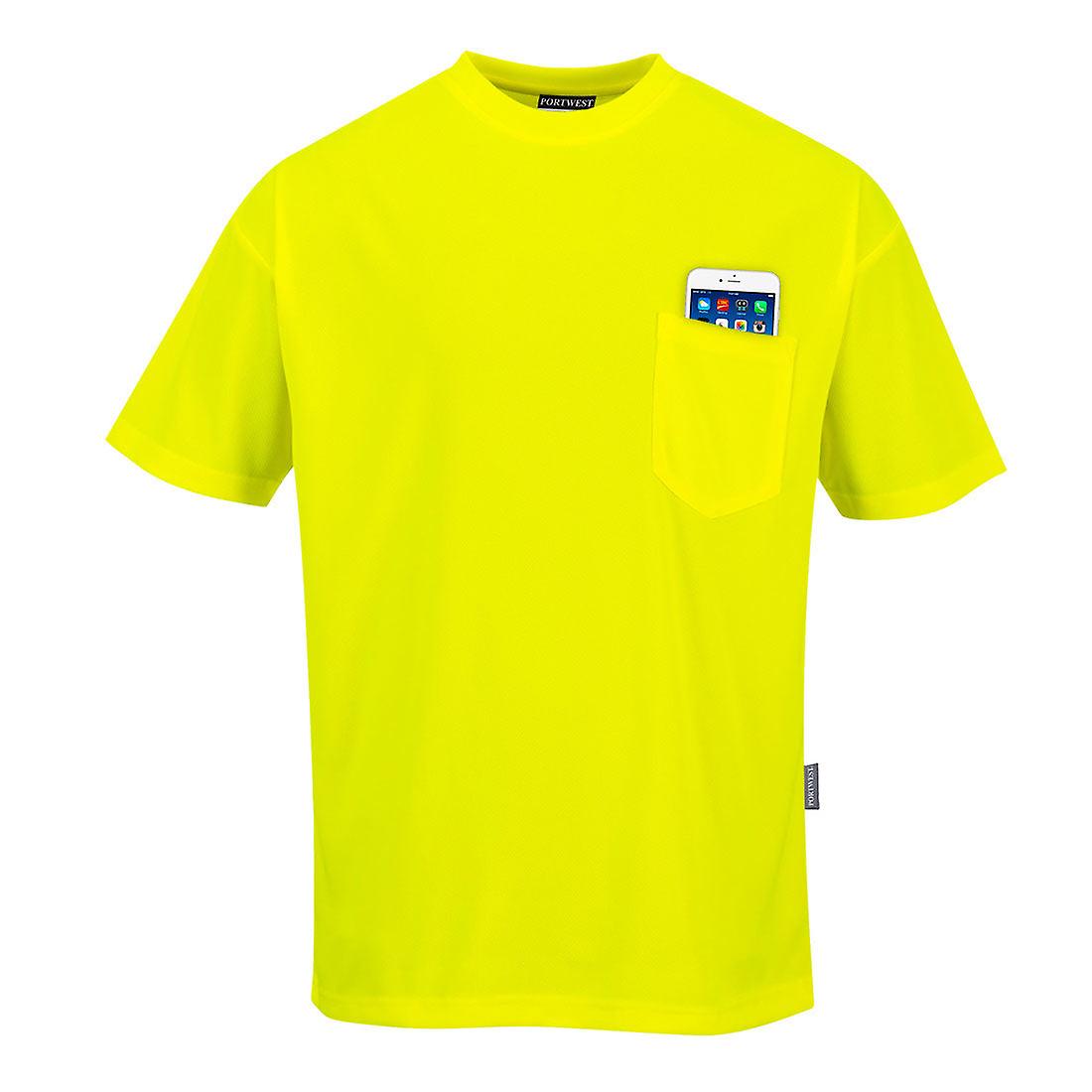 Portwest S578 تي شيرت داي فيس جيب بأكمام قصيرة