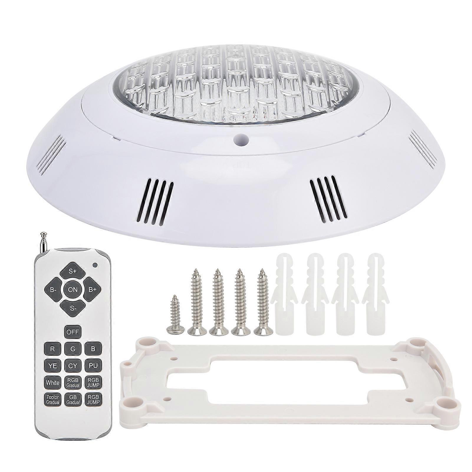 LED Swimming Pool Light, WallMounted, RGB, Remote Control, Underwater Light