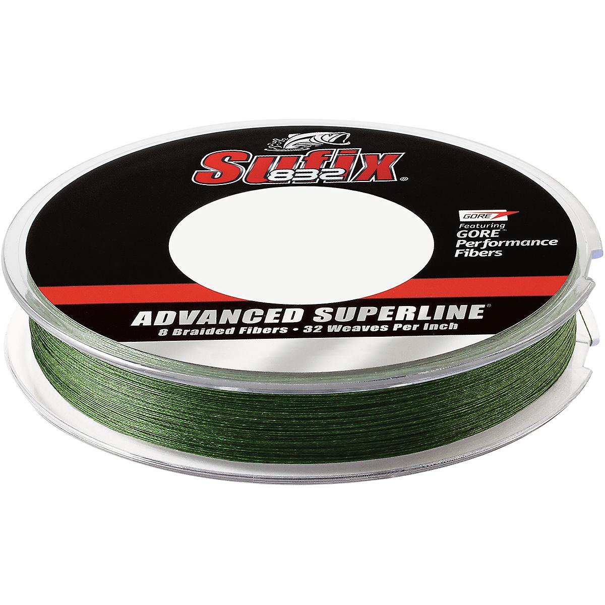 Sufix 832 Advanced Superline Braid Fishing Line, Low-Vis Green, 300 Yard Spool