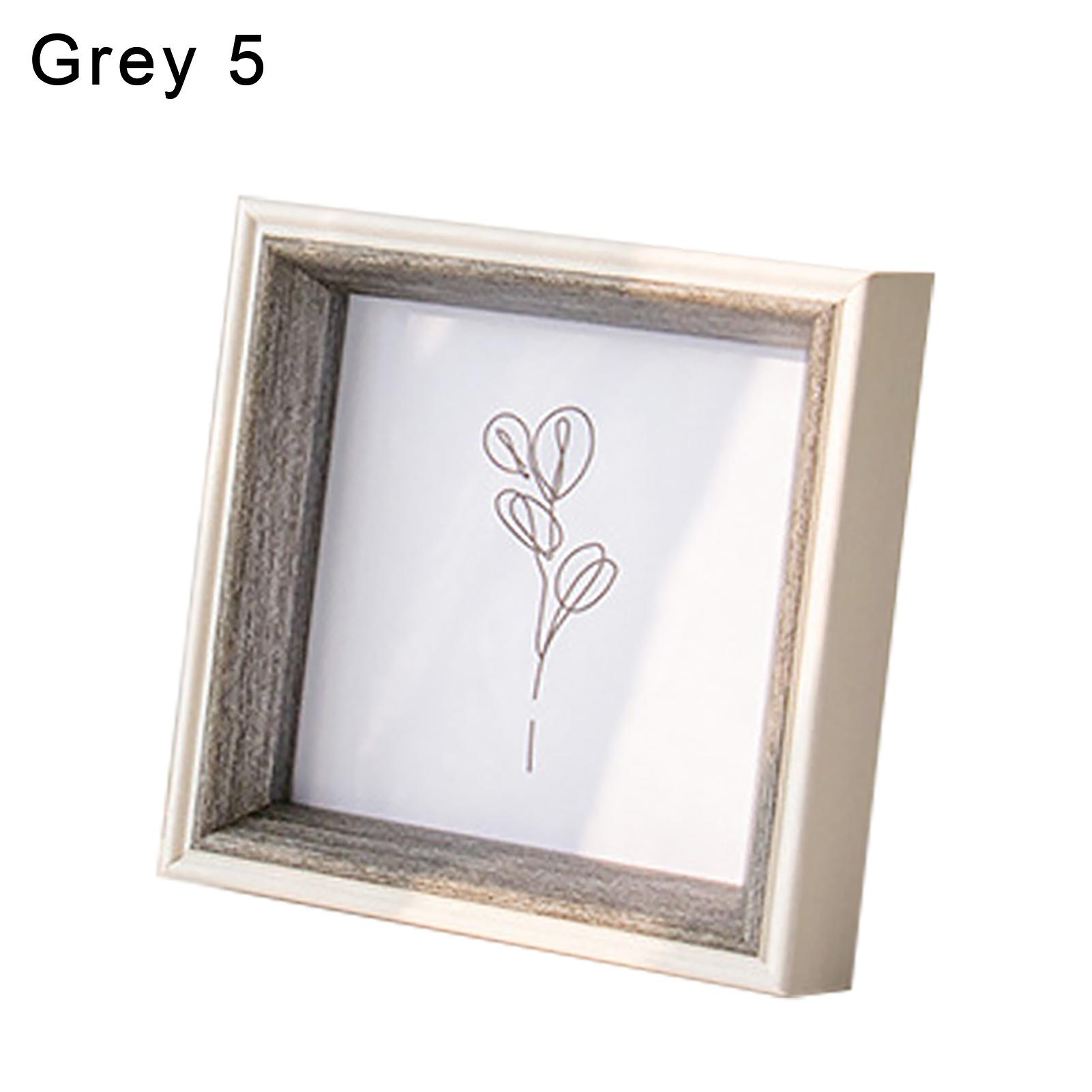 Picture Frame Portable Delicate Resin Square Anti-deform Photo Holder for Home