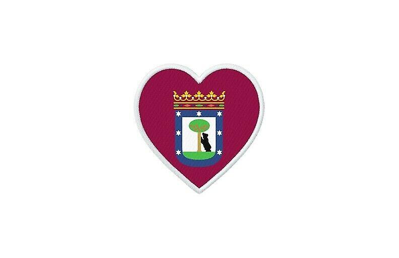 Patch badge ecusson prints thermocollant flag heart madrid