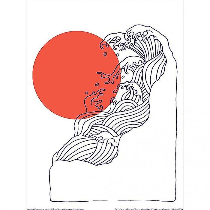 Popcorn Punk Summer Sunset Print