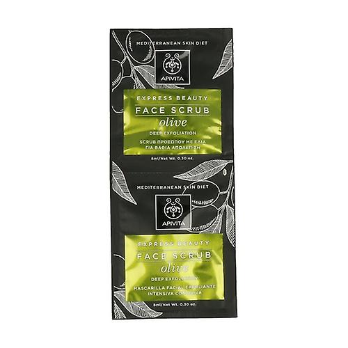 Express Beauty Deep Exfoliation Face Scrub with Olive 2 units of 8ml