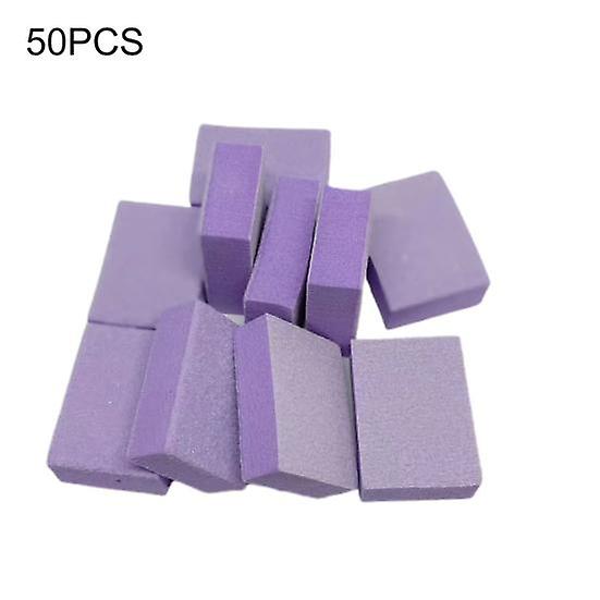 50Pcs Nail File Mini Multi-function EVA Manicure Tools Buffer Blocks for Nail
