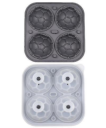 Spherical ice cube mold, football ice cube mold, silicone oval ice cube mold chocolate mold with tra