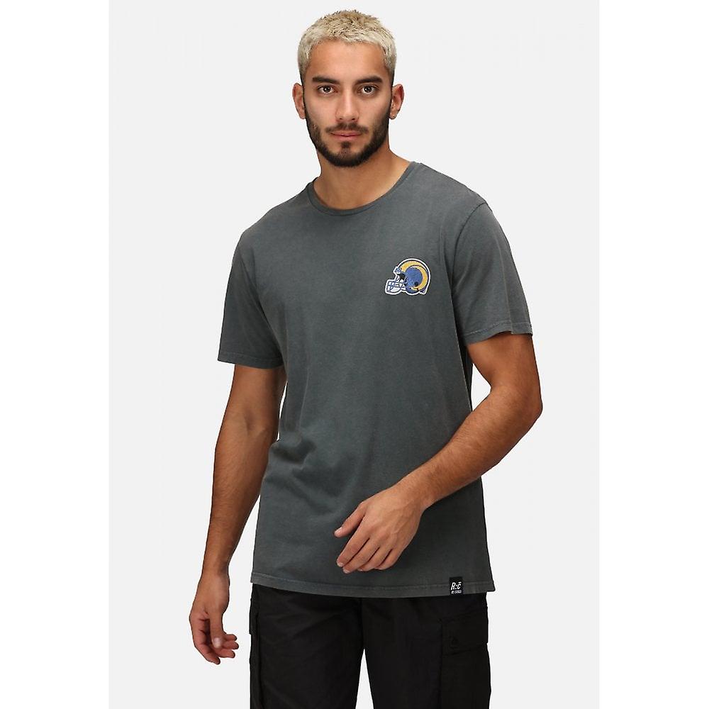 Los Angeles Rams Helmet Chest College Backprint T-shirt