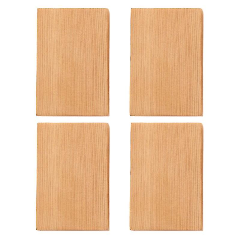 4pcs Rectangular Wood Blocks