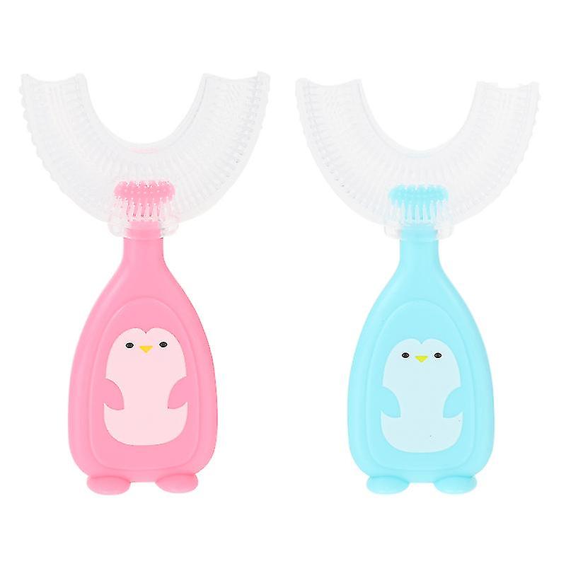 2pcs U Shaped Toothbrush For Kids