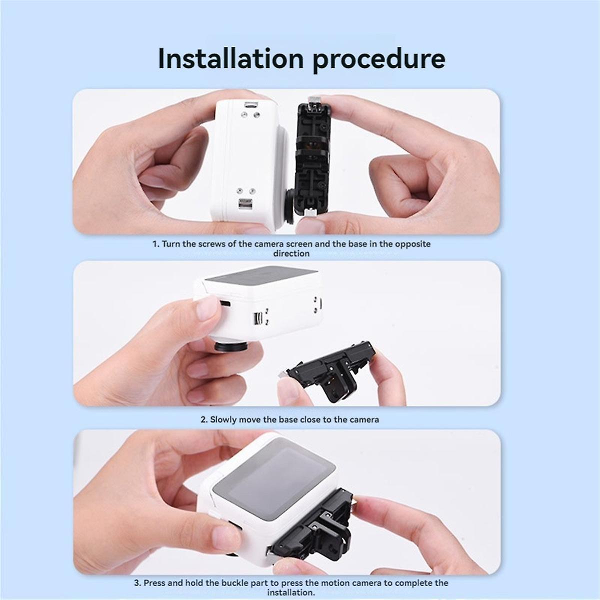 For GO 3/ 3s Magnetic Quick Release Mount Variable Dual Interface Quick Release Kit