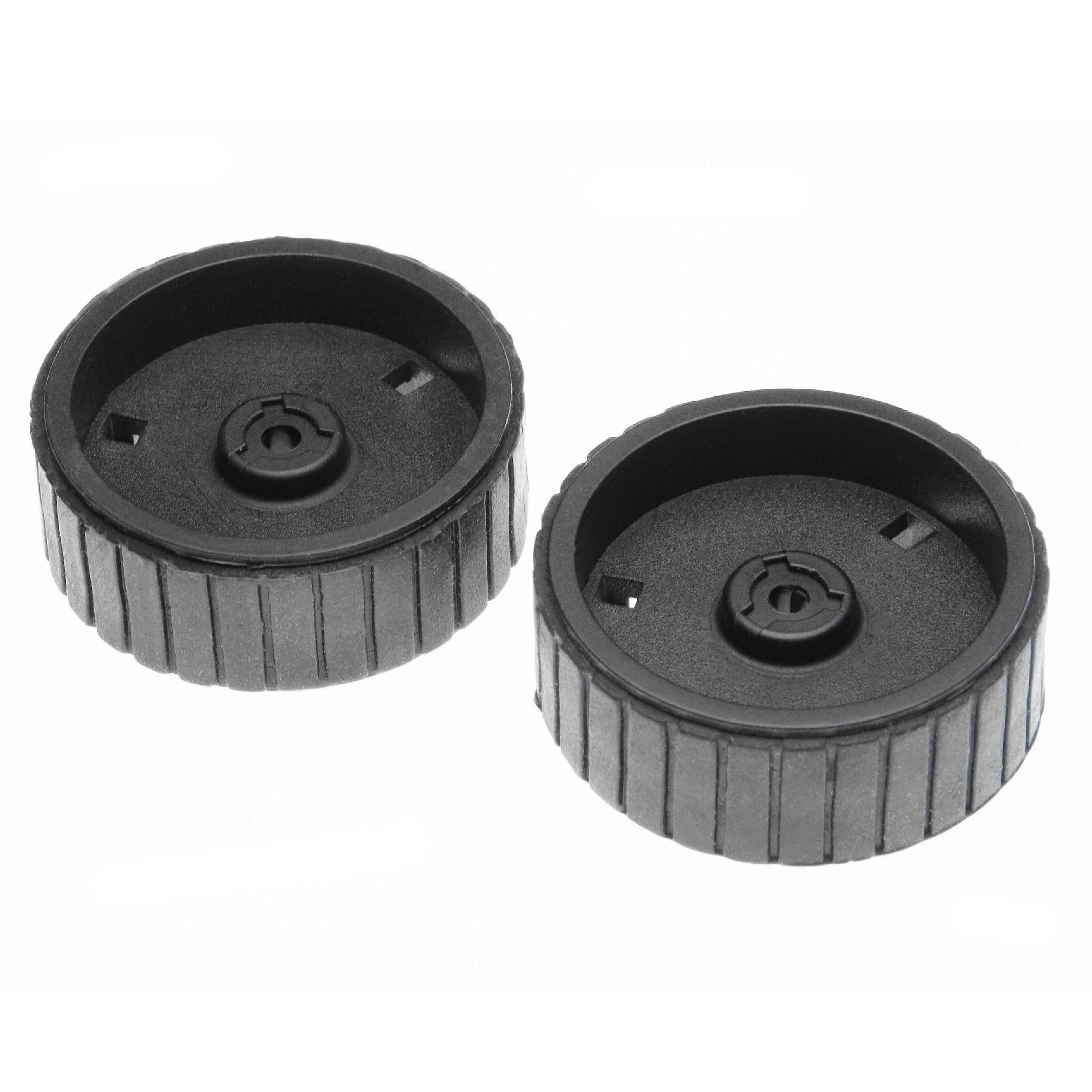 vhbw 2x Ersatzrad kompatibel mit iRobot Mint 320, 380t, 4200, 5200c Saugroboter, Wischroboter