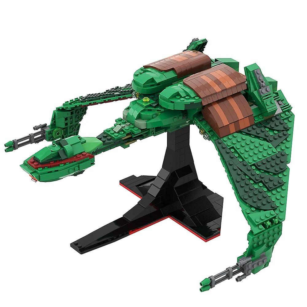 Moc Klingon Bird Of Prey Space Trek Model Briicks Interstellar Educational Building Block Toy For Kid Birthday Gift
