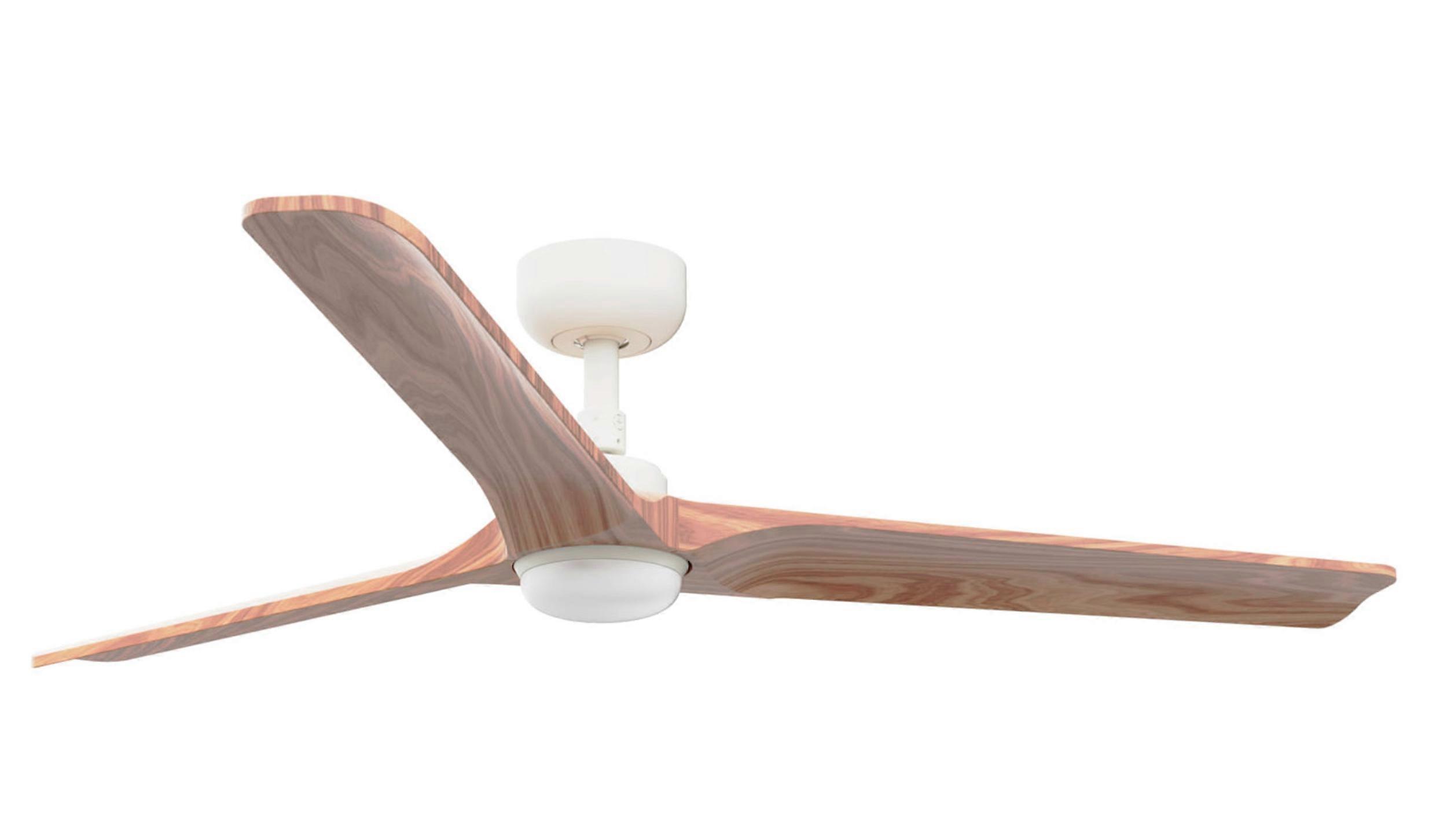 Energy Saving Ceiling Fan Heywood L White with LED