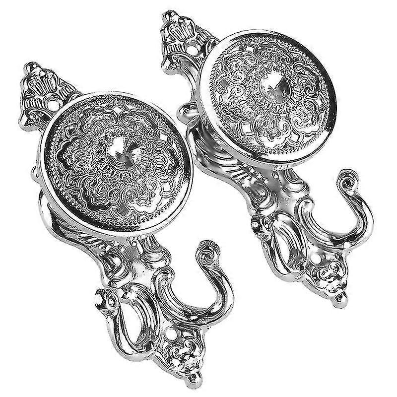 1pair Storage Hooks,Rose Curtain Hook