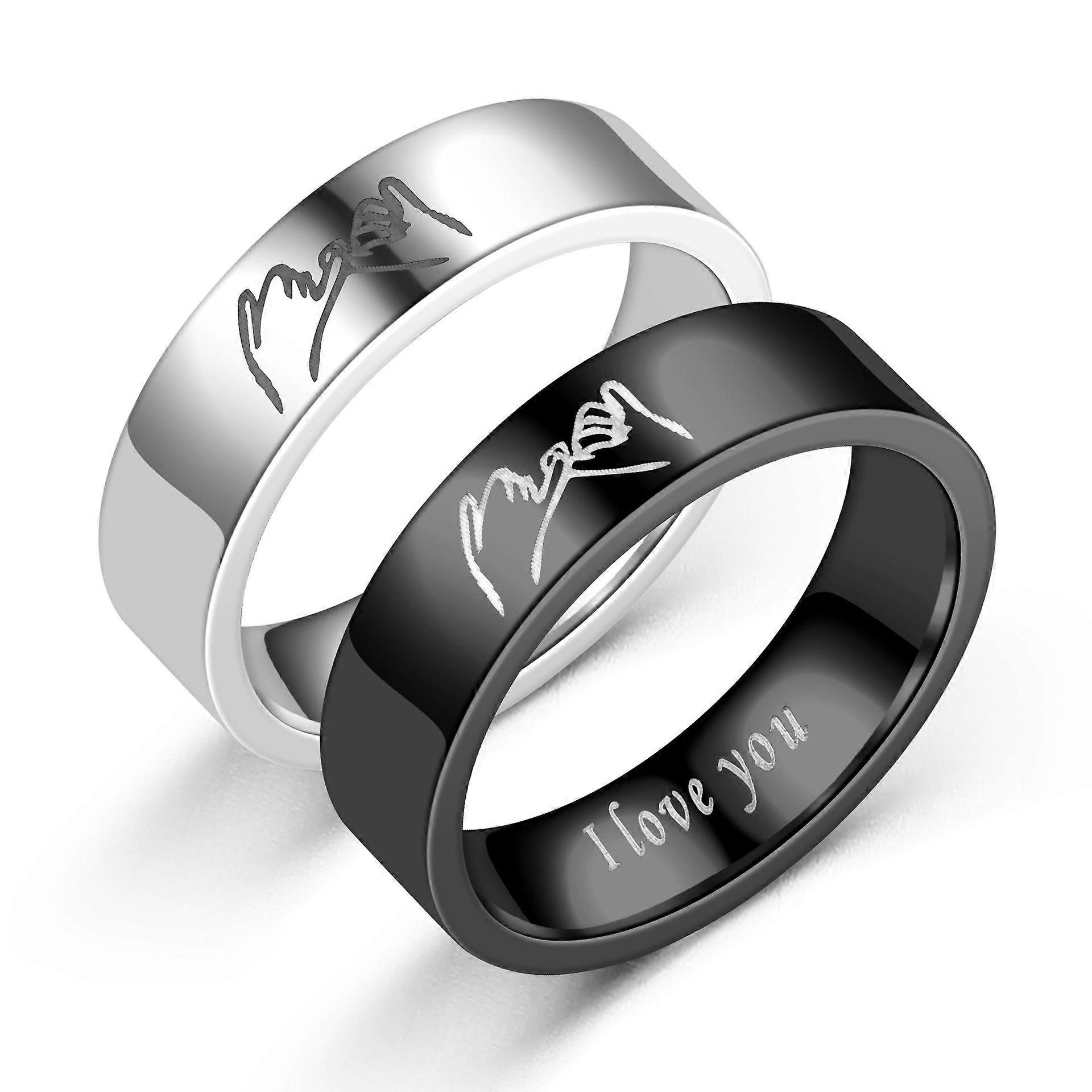 Set of 2 matching rings for couples