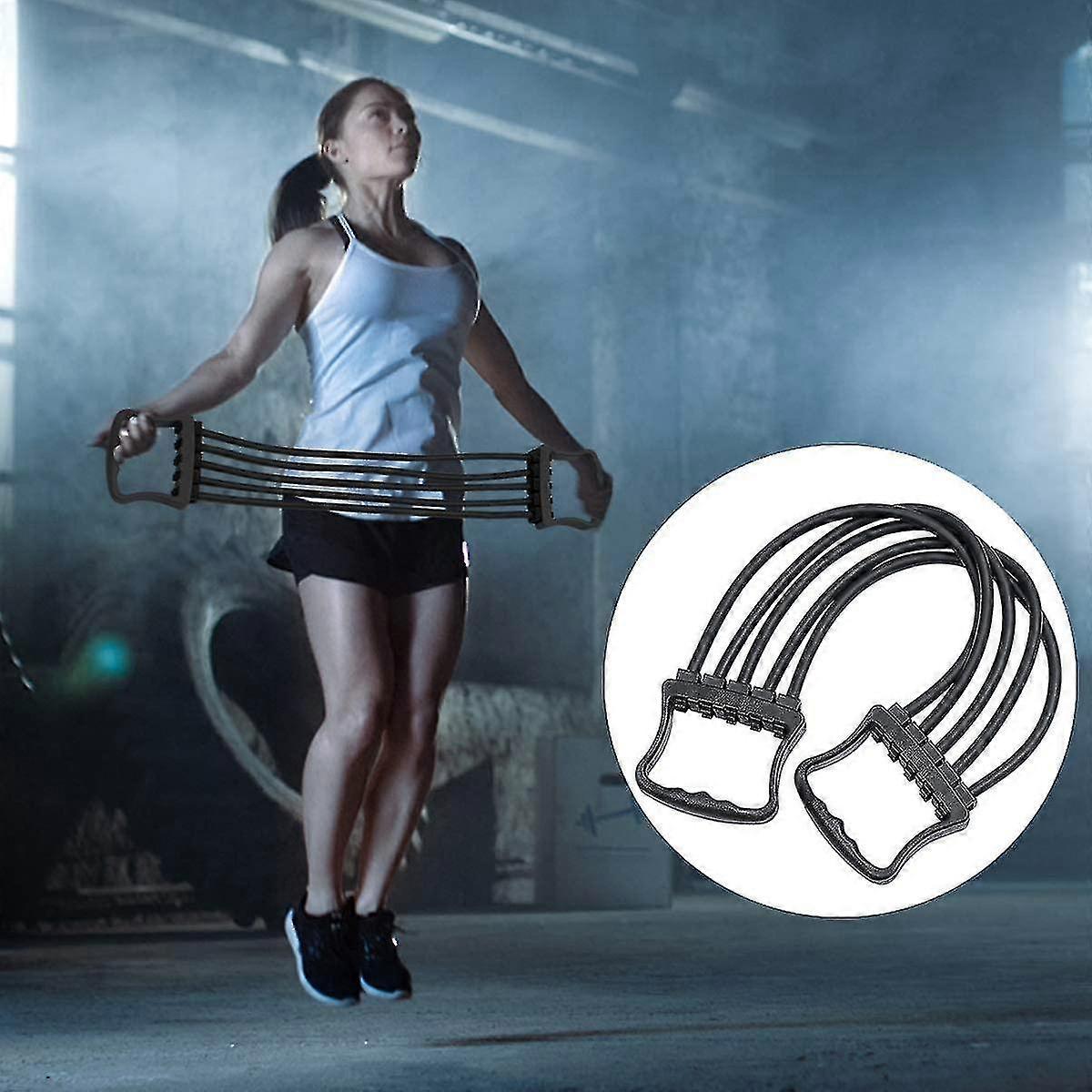 Chest Expander Removable Spring Exerciser Arm Anti-pull Band Tension ...